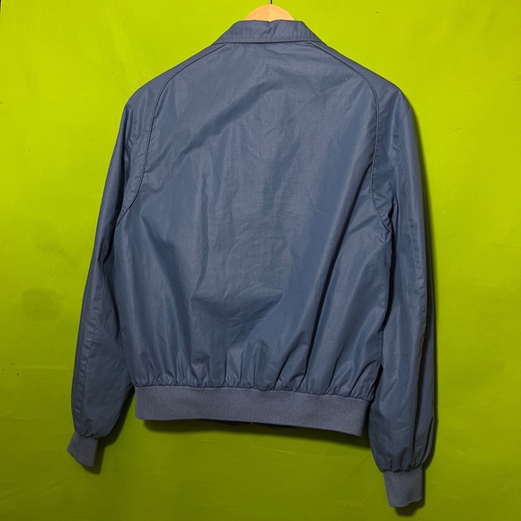 Vintage Members Only Blue Racer Jacket Mens 42 Europe Craft 80s Windbreaker - Picture 3 of 5